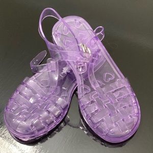 NWOT Purple Jelly Sandals